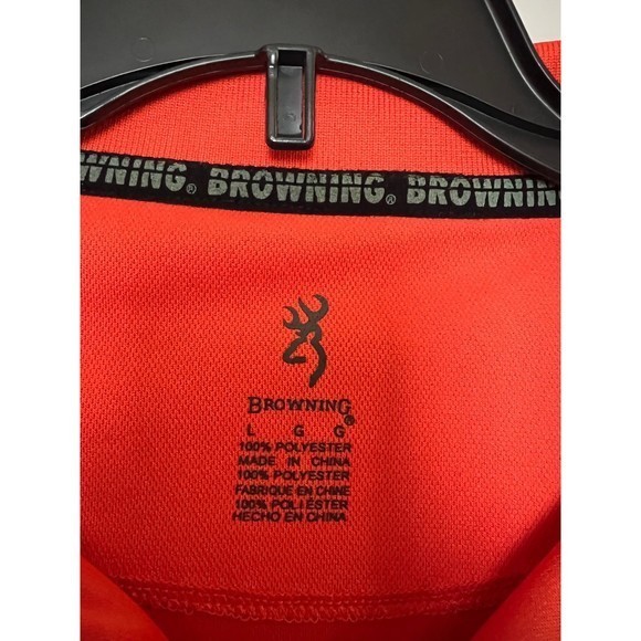 Browning polo shirt orange size‎ L - Picture 4 of 4